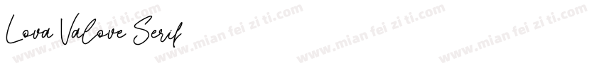 Lova Valove Serif字体转换